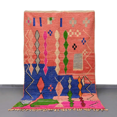 Moroccan Vintage Rug 5.6 x 8.8 feet / 172 x 270 cm - Ettilux Home